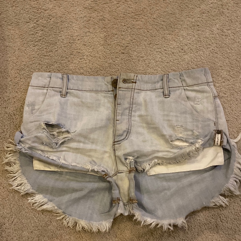 One Teaspoon cut off Frey shorts